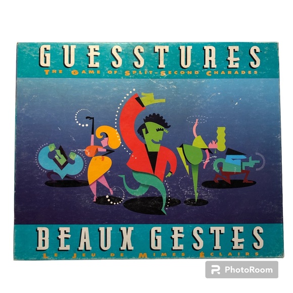 Milton Bradley Guesstures The Game of Split Second Charades Vintage 1990s - Picture 1 of 13